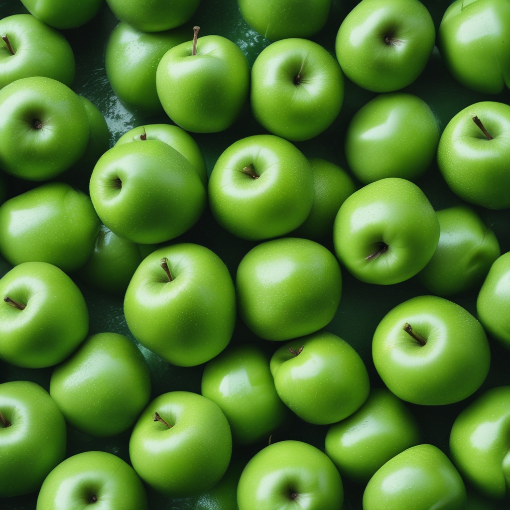 Manzanas verdes refrescantes